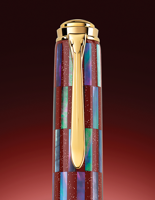 螺鈿「市松　赤」